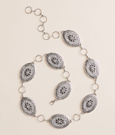 BKE Glitz Chain Belt front view