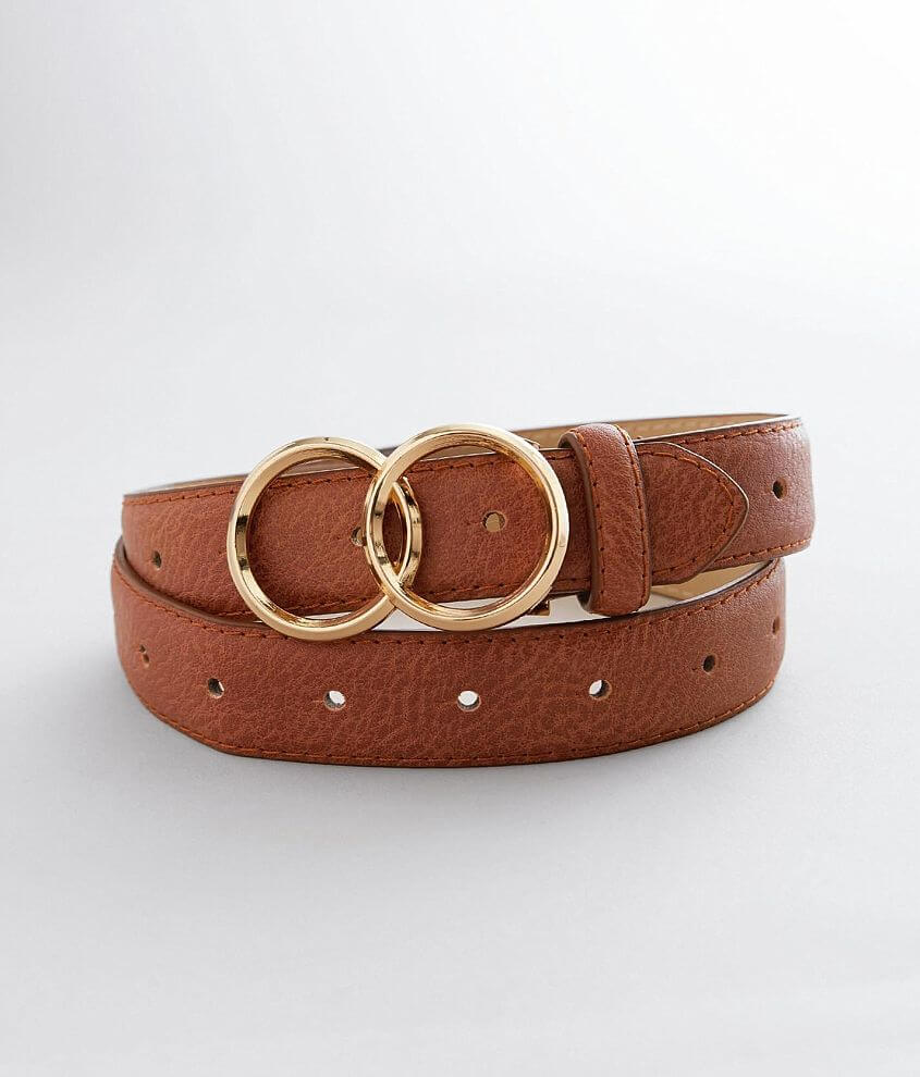 Brown Belt With Gold Buckle Mens Belts With Buckle Tan Cognac 