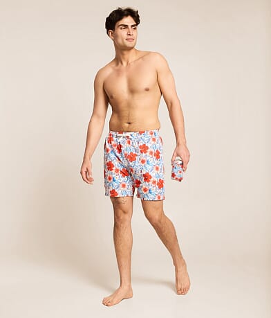 Michelob Ultra Hawaiian Stretch Swim Trunks