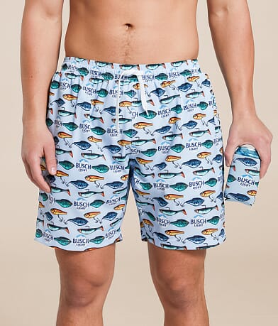 Tropical Bros Busch Light® Fishing Swim Trunks front view