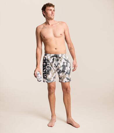 Busch Light Camo Stretch Swim Trunks