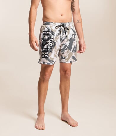 Busch Light Camo Stretch Swim Trunks thumbnail 2