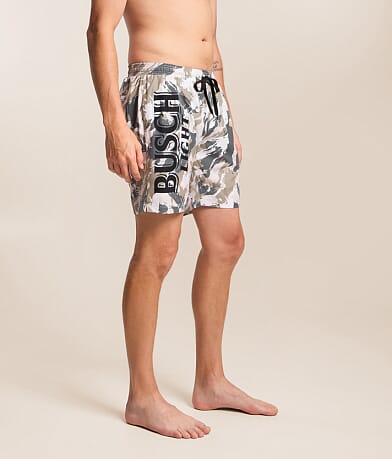 Busch Light Camo Stretch Swim Trunks thumbnail 3
