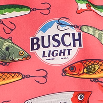 Busch Light Fish Lures Stretch Swim Trunks thumbnail 7