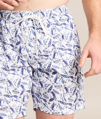 Busch Light Bass Lures Stretch Swim Trunks thumbnail 6