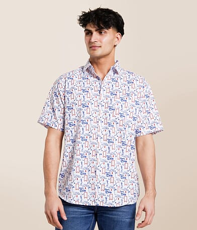 Tropical Bros Michelob Ultra® Golf Stretch Shirt front view