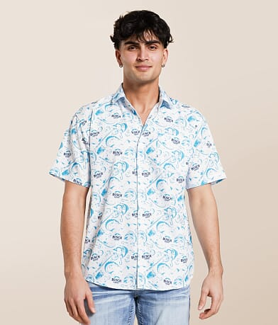 Tropical Bros Busch Light® Fishing Stretch Shirt front view