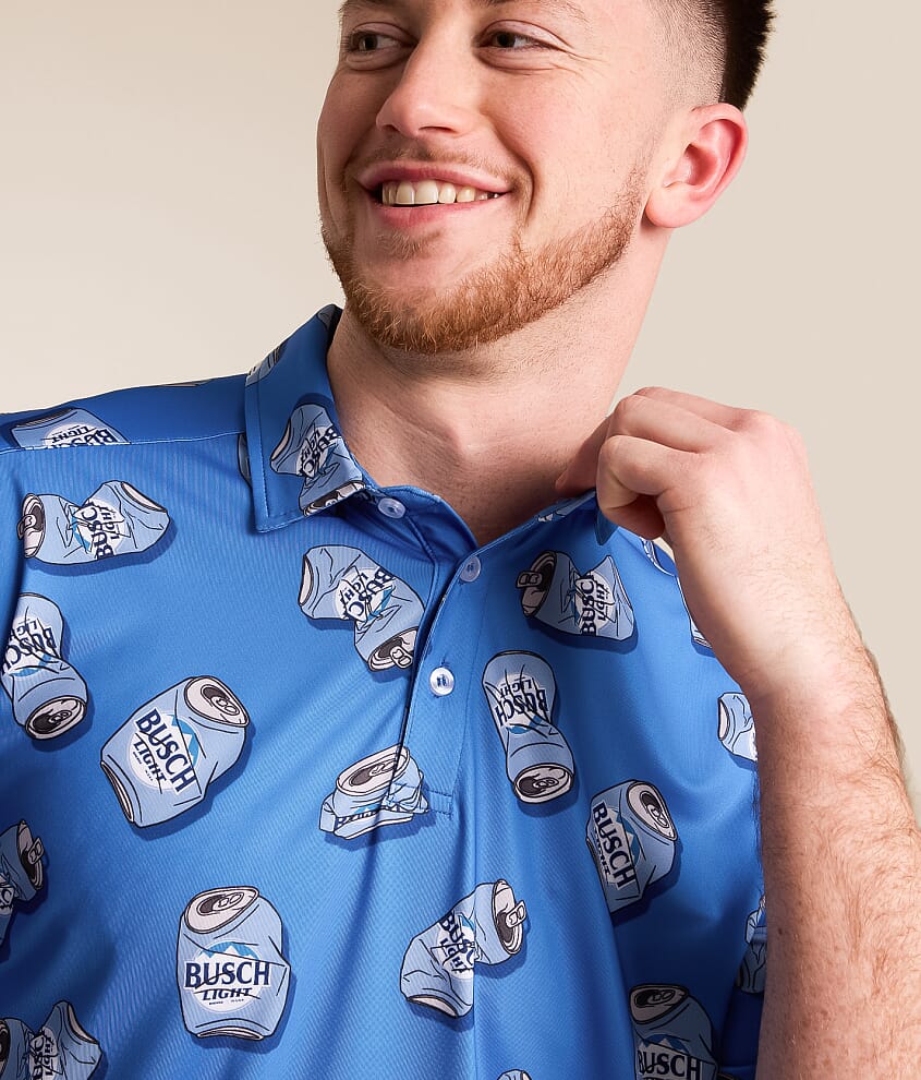 Busch Light Crushed Cans Polo