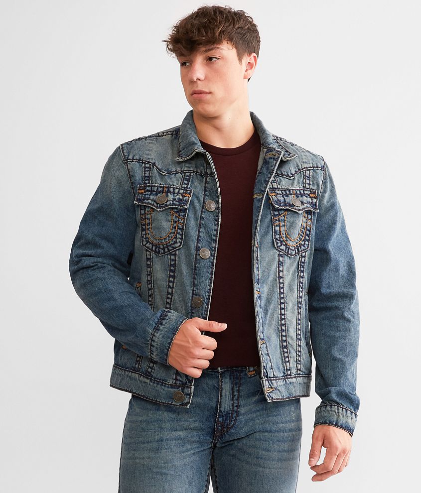 True Religion Jimmy Denim Jacket - Men's Coats/Jackets in Miner Medium ...