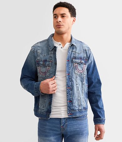 True Religion Big T Jimmy Stretch Denim Jacket front view