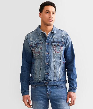 True Religion Big T Jimmy Stretch Denim Jacket FULL_RIGHT_SIDE