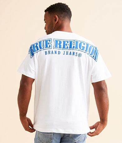 True Religion Relaxed Overseam Puff T-Shirt front view