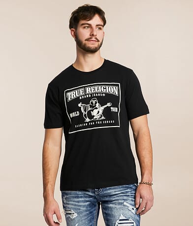 True Religion Puff Crew T-Shirt front view
