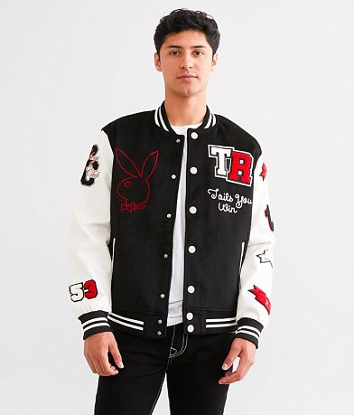True Religion Playboy Good Bunny Varsity Jacket FULL_RIGHT_SIDE