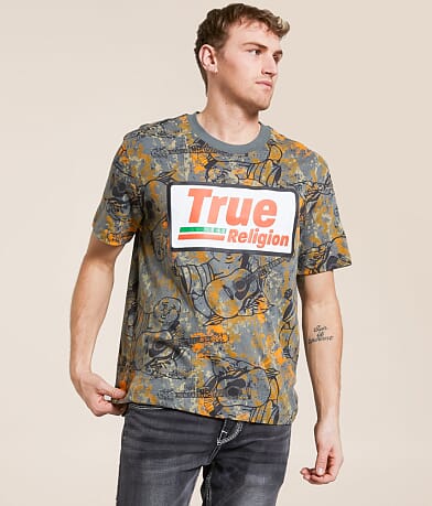 True Religion Hunting Camo T-Shirt front view