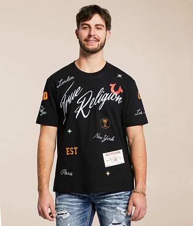 True Religion Scatter Art T-Shirt front view