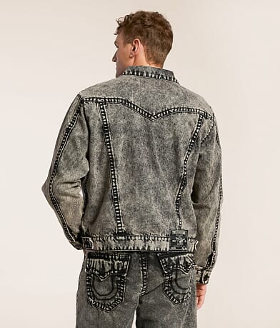 True Religion Super Oversized Denim Jacket BACK