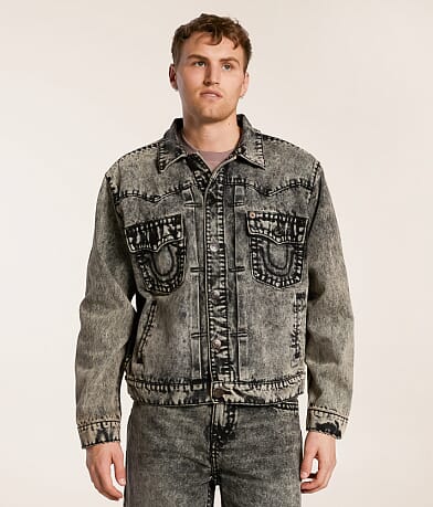 True Religion Super Oversized Denim Jacket front view