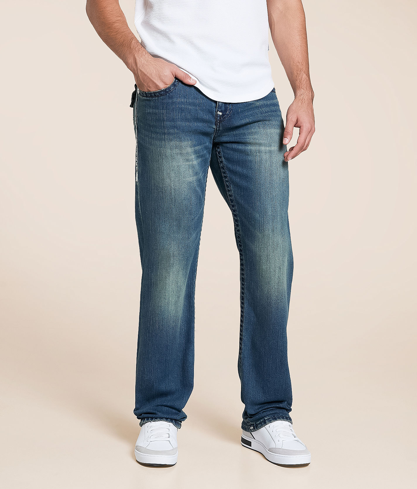 True Religion Ricky Relaxed Straight Stretch Jean - Men's Jeans in