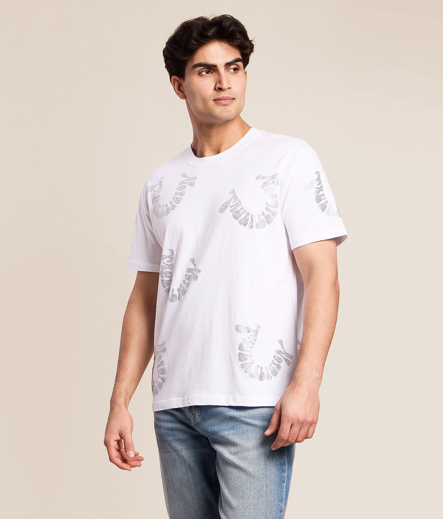 トップス not_majoritychristian stone techshirt True Religion Wrapped Crystal T-Shirt - Men's Graphic T-Shirts in