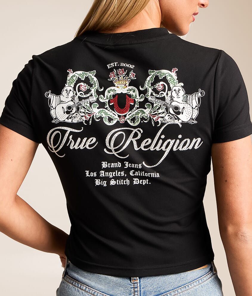 Crystal Buddha Cropped Baby T-Shirt