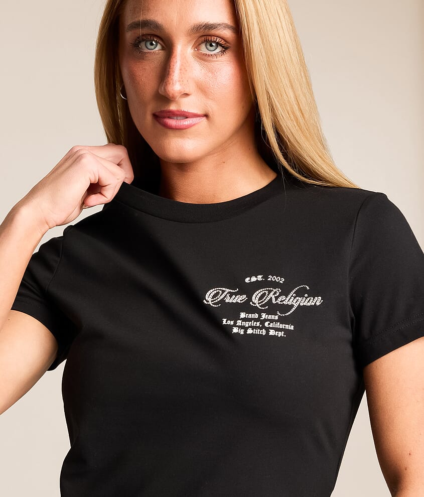 Crystal Buddha Cropped Baby T-Shirt