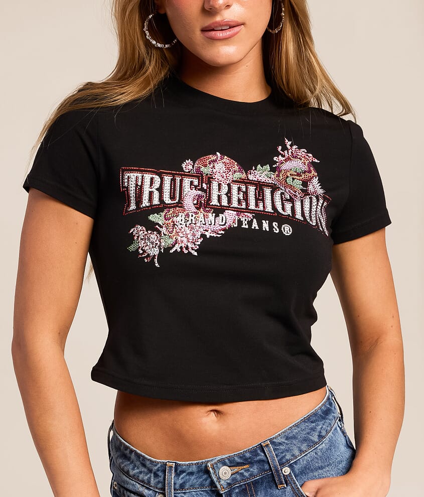 Crystal Snake Baby Cropped T-Shirt
