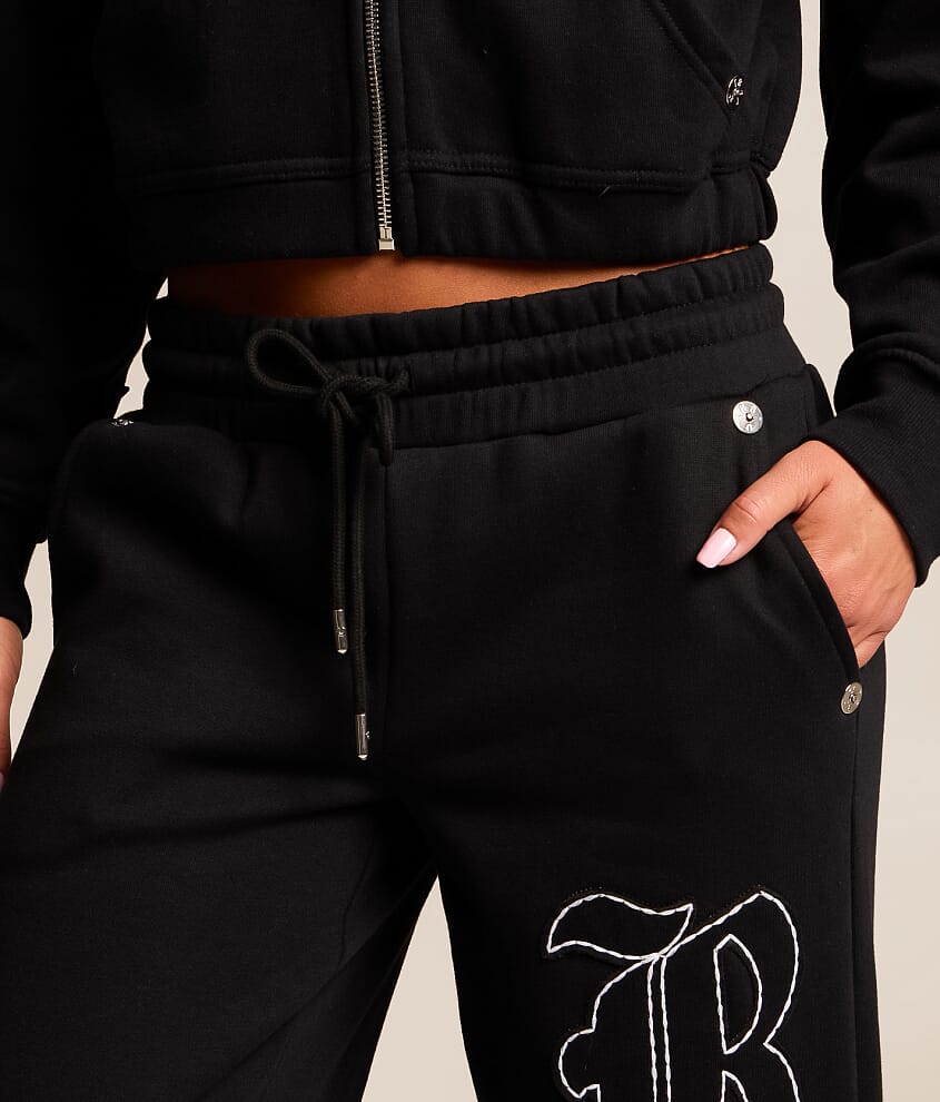 Branded Applique Wide Leg Pant - thumbnail 6
