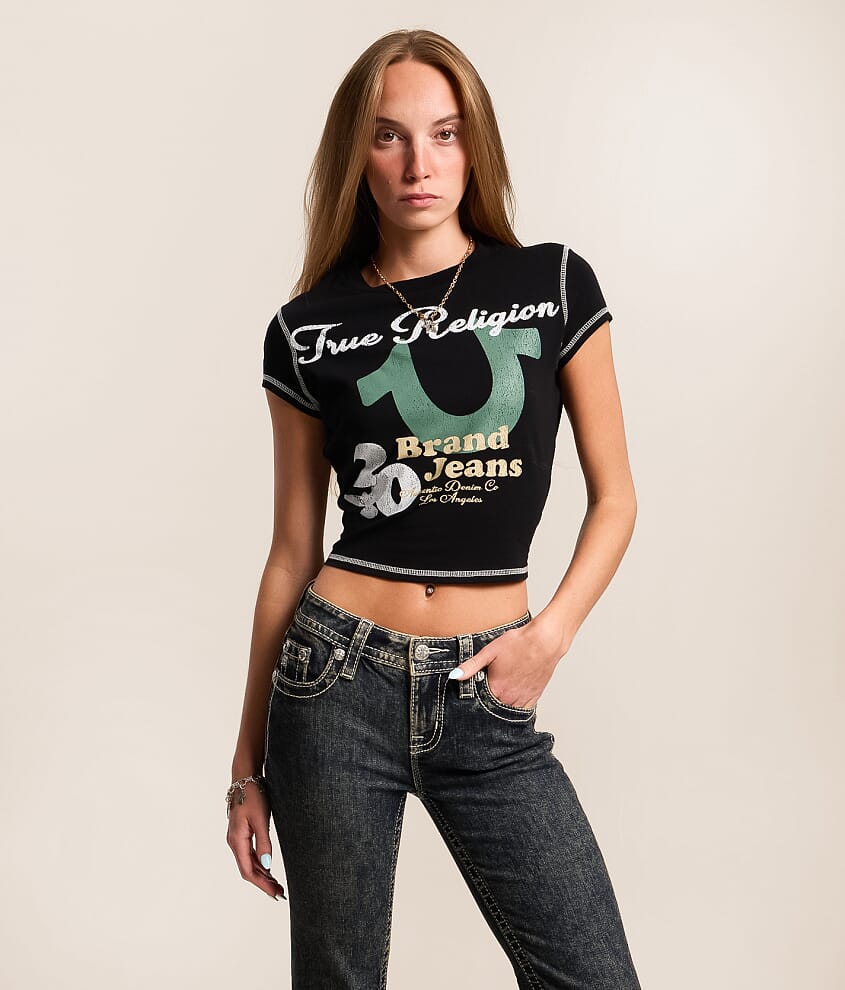 Cap Sleeve Baby Cropped T-Shirt