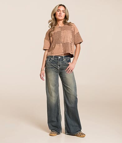 True Religion Bobbi Baggy Jean front view