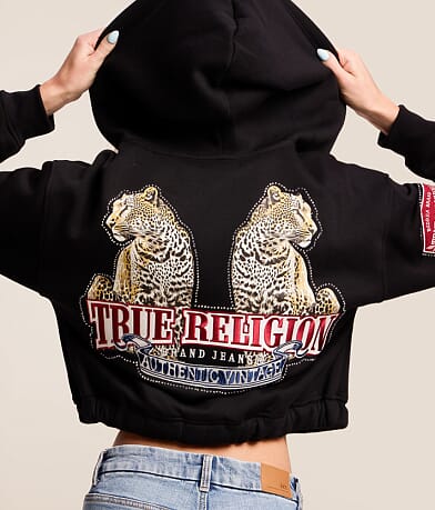 Crystal Varsity Cropped Hoodie thumbnail 4