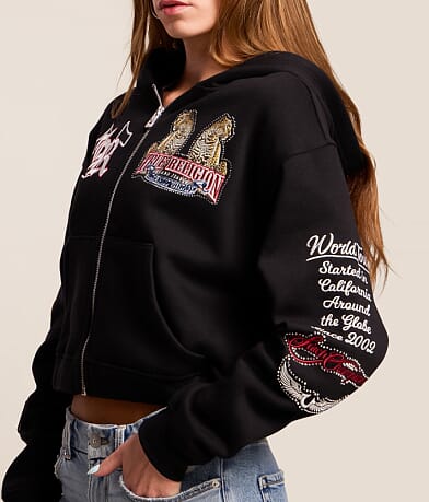 Crystal Varsity Cropped Hoodie thumbnail 6