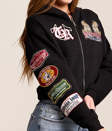 Crystal Varsity Cropped Hoodie thumbnail 7