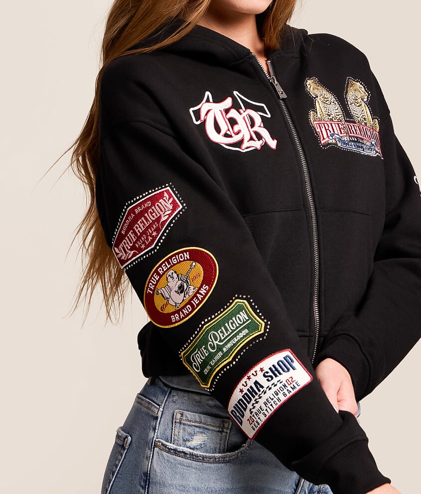 Crystal Varsity Cropped Hoodie - thumbnail 7