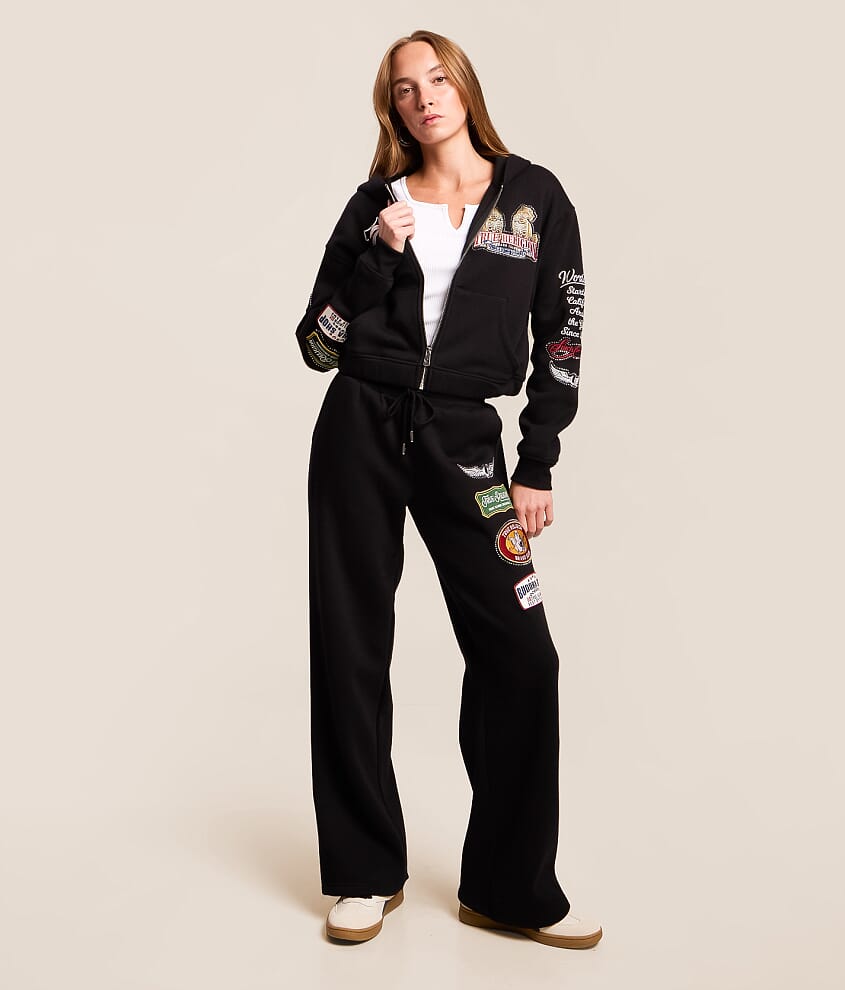 Crystal Varsity Cropped Hoodie