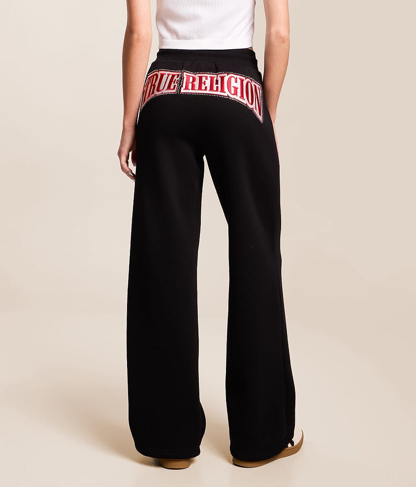 Crystal Patch Straight Sweatpant - thumbnail 4