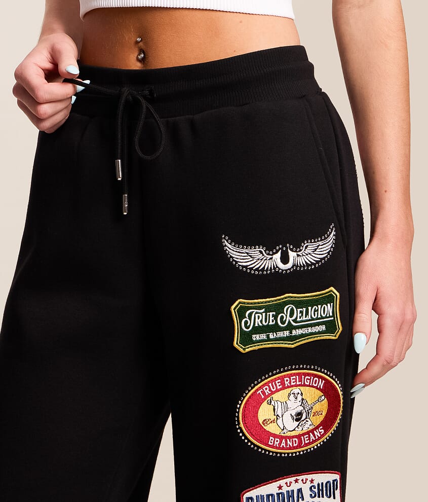 Crystal Patch Straight Sweatpant - thumbnail 6