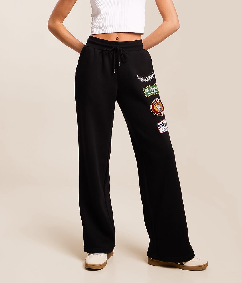 Crystal Patch Straight Sweatpant - thumbnail 2