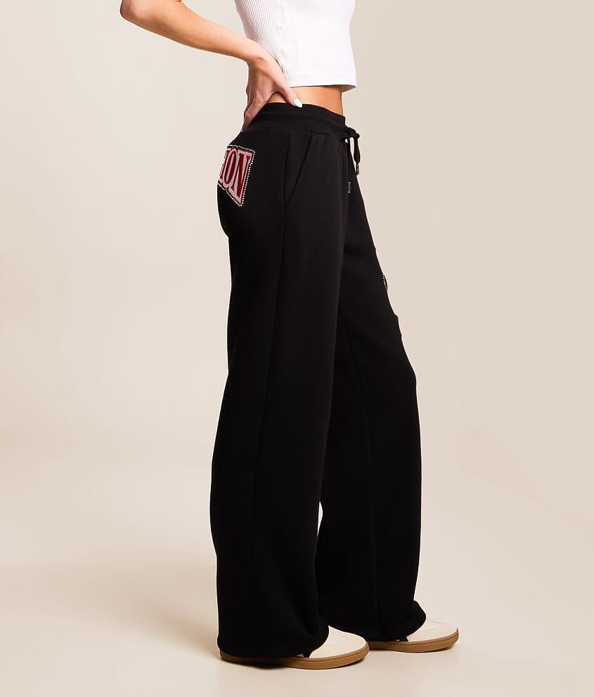 Crystal Patch Straight Sweatpant - thumbnail 3
