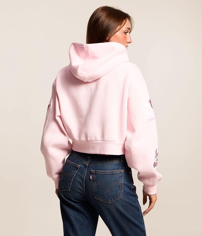 Crystal Cropped Hoodie