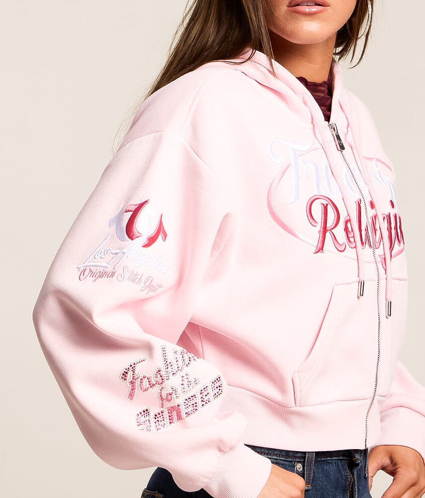 Crystal Cropped Hoodie