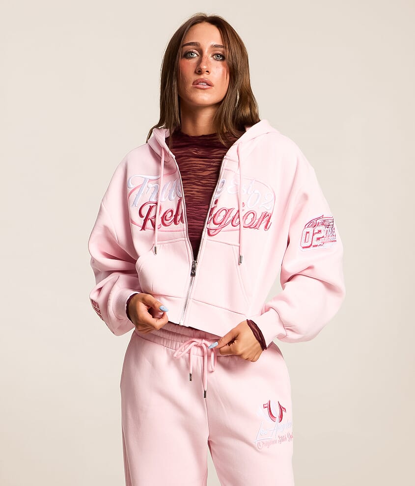 Crystal Cropped Hoodie