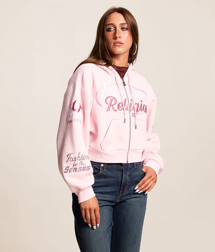Crystal Cropped Hoodie
