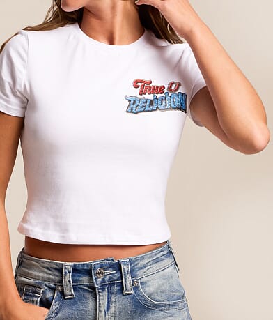 Puff Crystal Cropped T-Shirt thumbnail 4