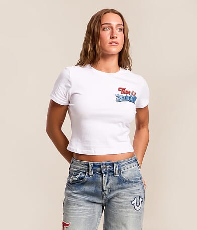Puff Crystal Cropped T-Shirt thumbnail 2