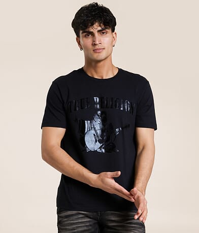 True Religion Pitch Black T-Shirt front view
