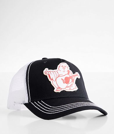 True Religion Budda Logo Trucker Hat front view