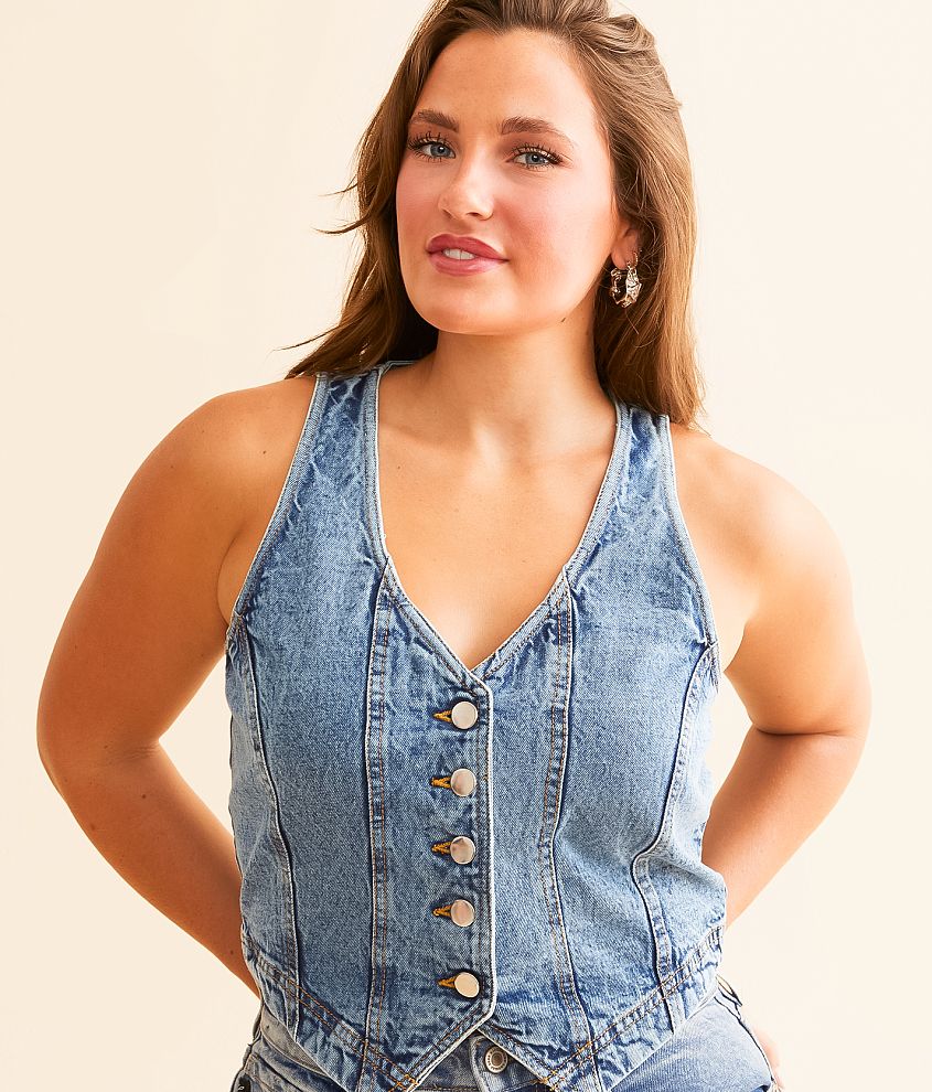 Willow & Root Washed Denim Vest