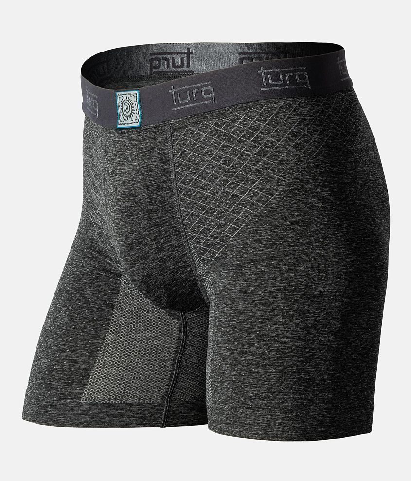 Turq® Oasis Performance Stretch Boxer Briefs - Men's Boxers in Charcoal