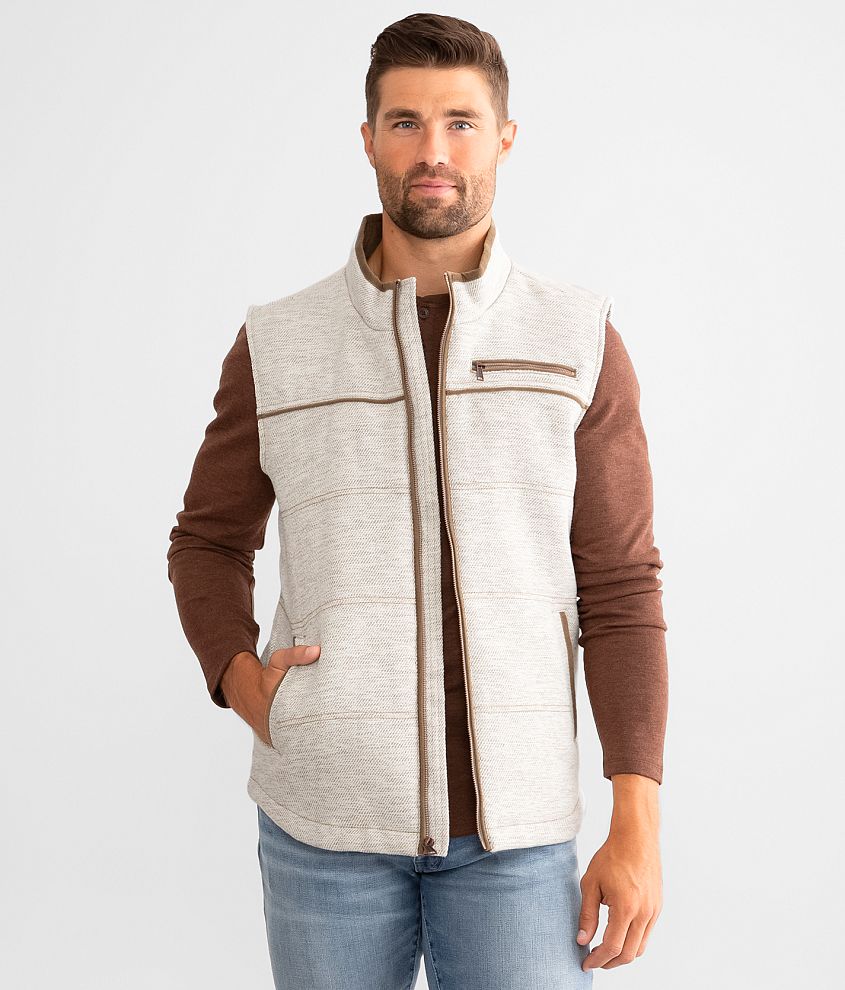 Mens Puffer Vest in Cream